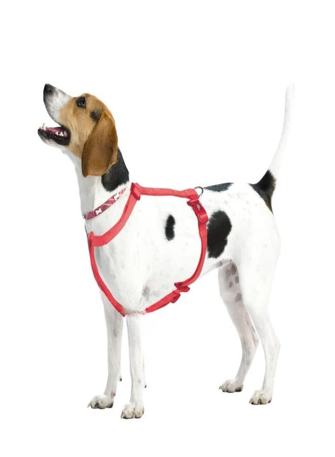 Trixie Premium Touring Harness for Dogs Made with Fleece Padding, Adjustable, and Lightweight Strong D-Ring Keeps The Harness and Leash in Place (S-M, Coral) - Image 2